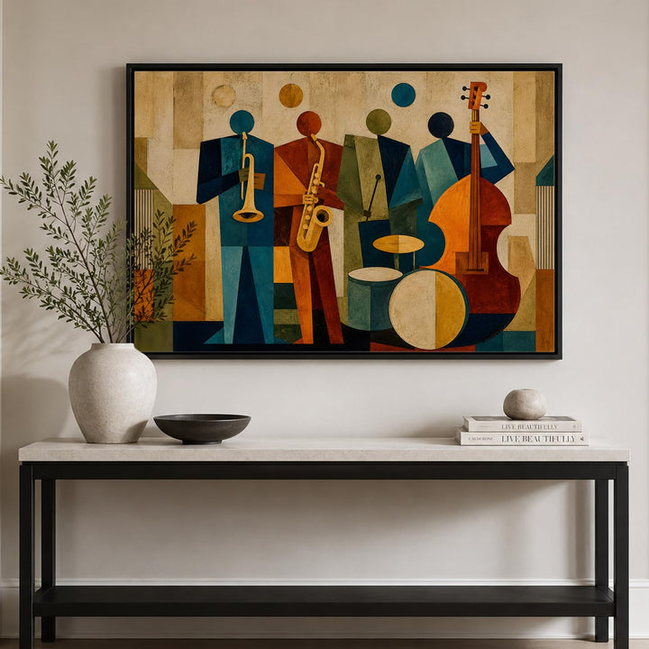 Indigo Balance in Black Floater Frame