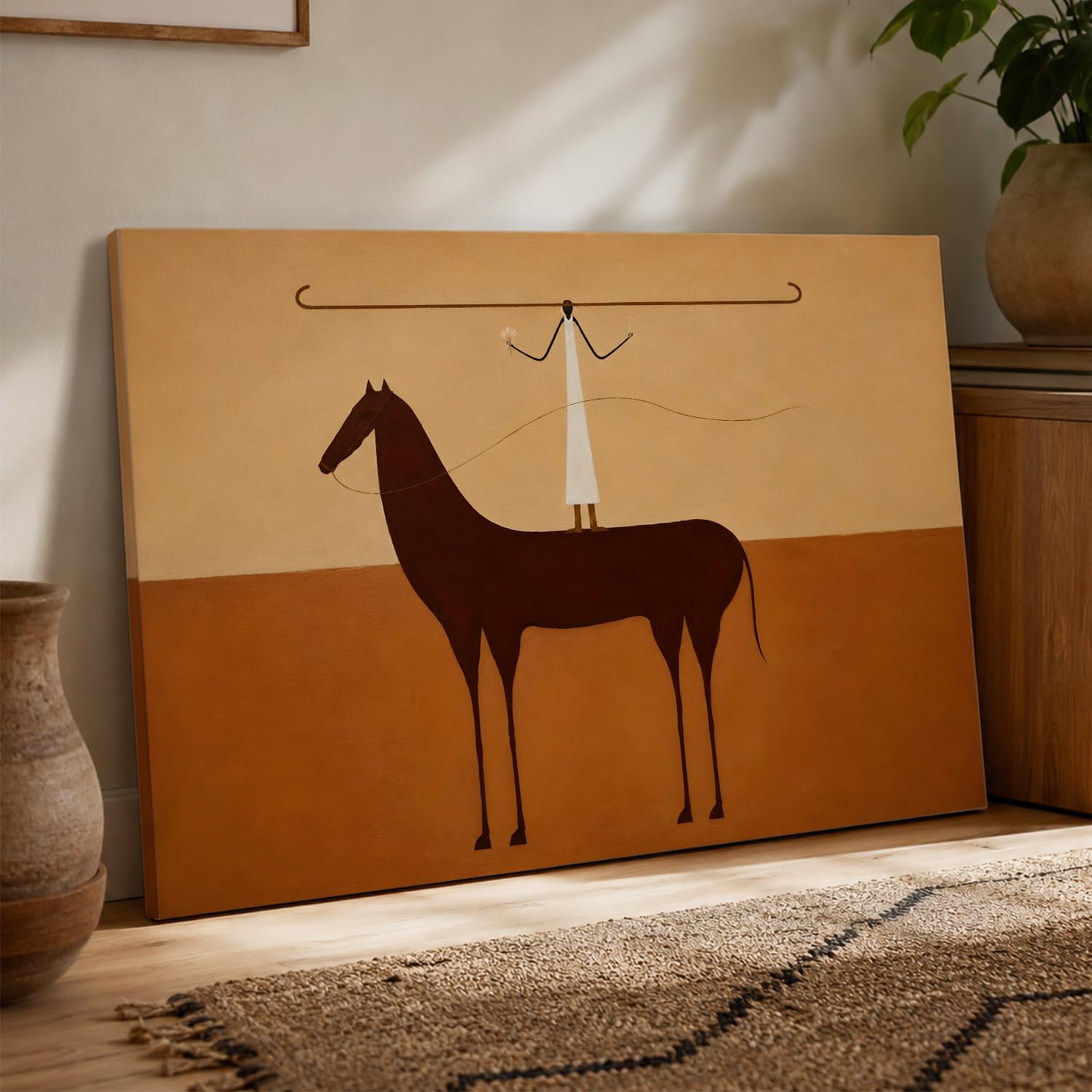 Crimson Horizon in Gallery Wrapped Canvas