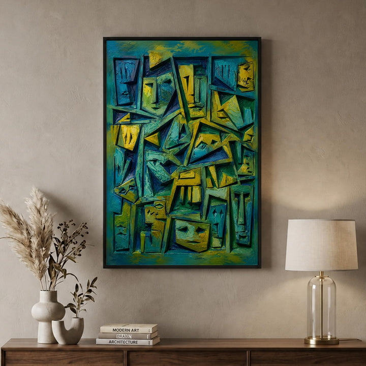 Sculpted Air in Black Floater Frame