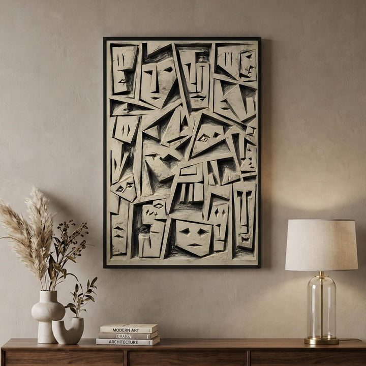 Ember Field in Black Floater Frame