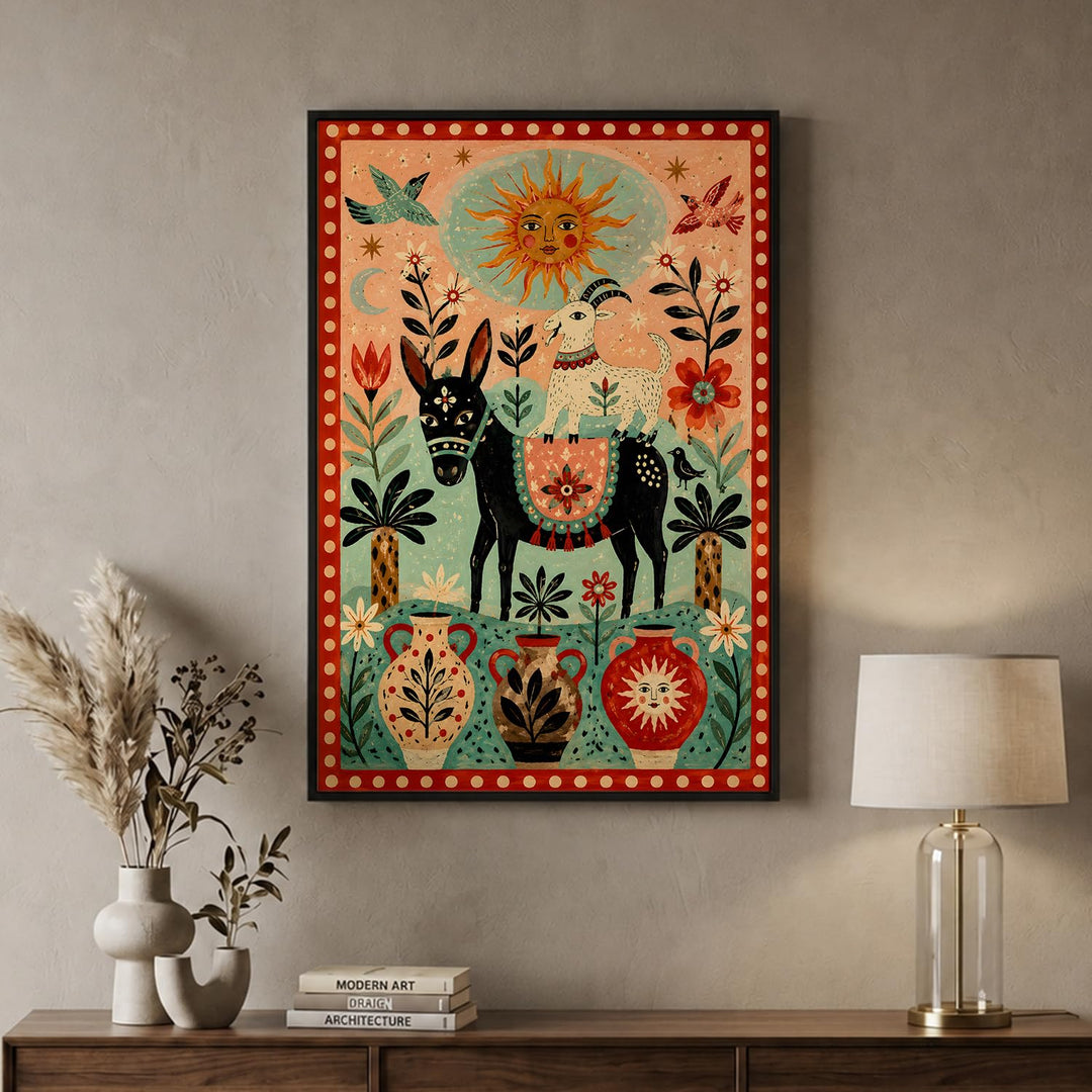 Saffron Arc in Black Floater Frame