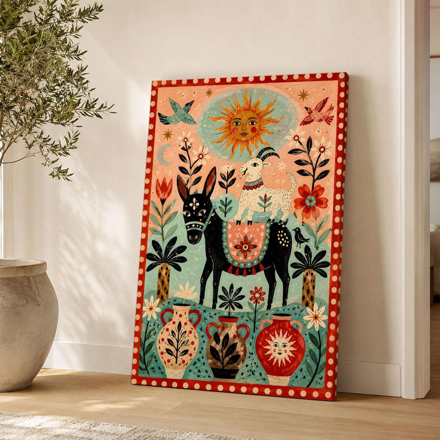Saffron Arc in Gallery Wrapped Canvas