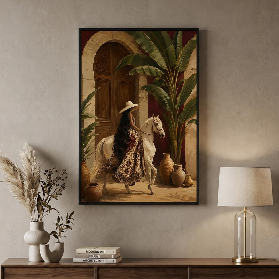 Rustic Tempo in Black Floater Frame