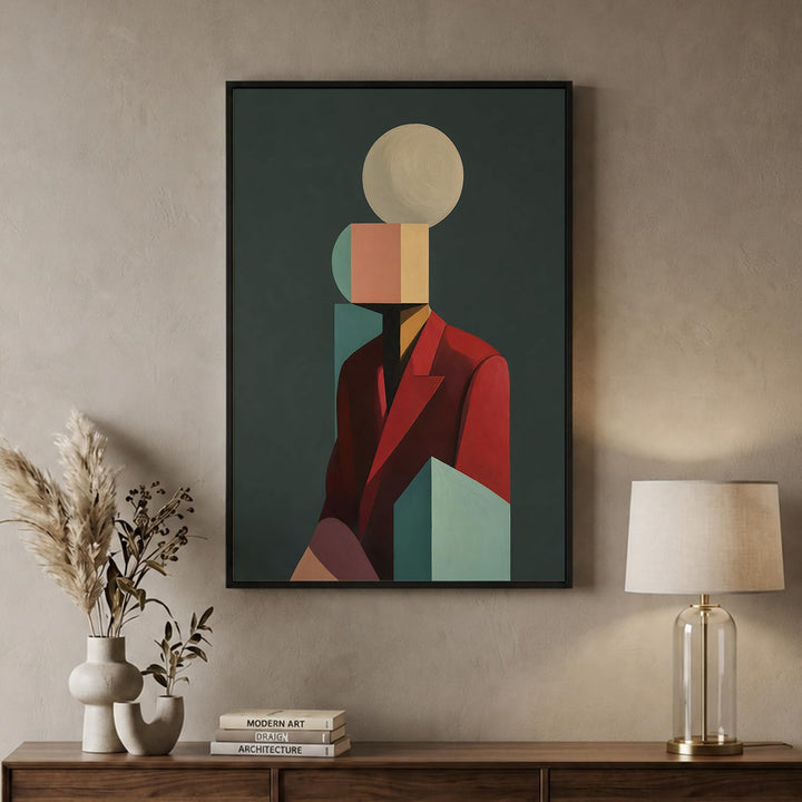 Silver Mirage in Black Floater Frame