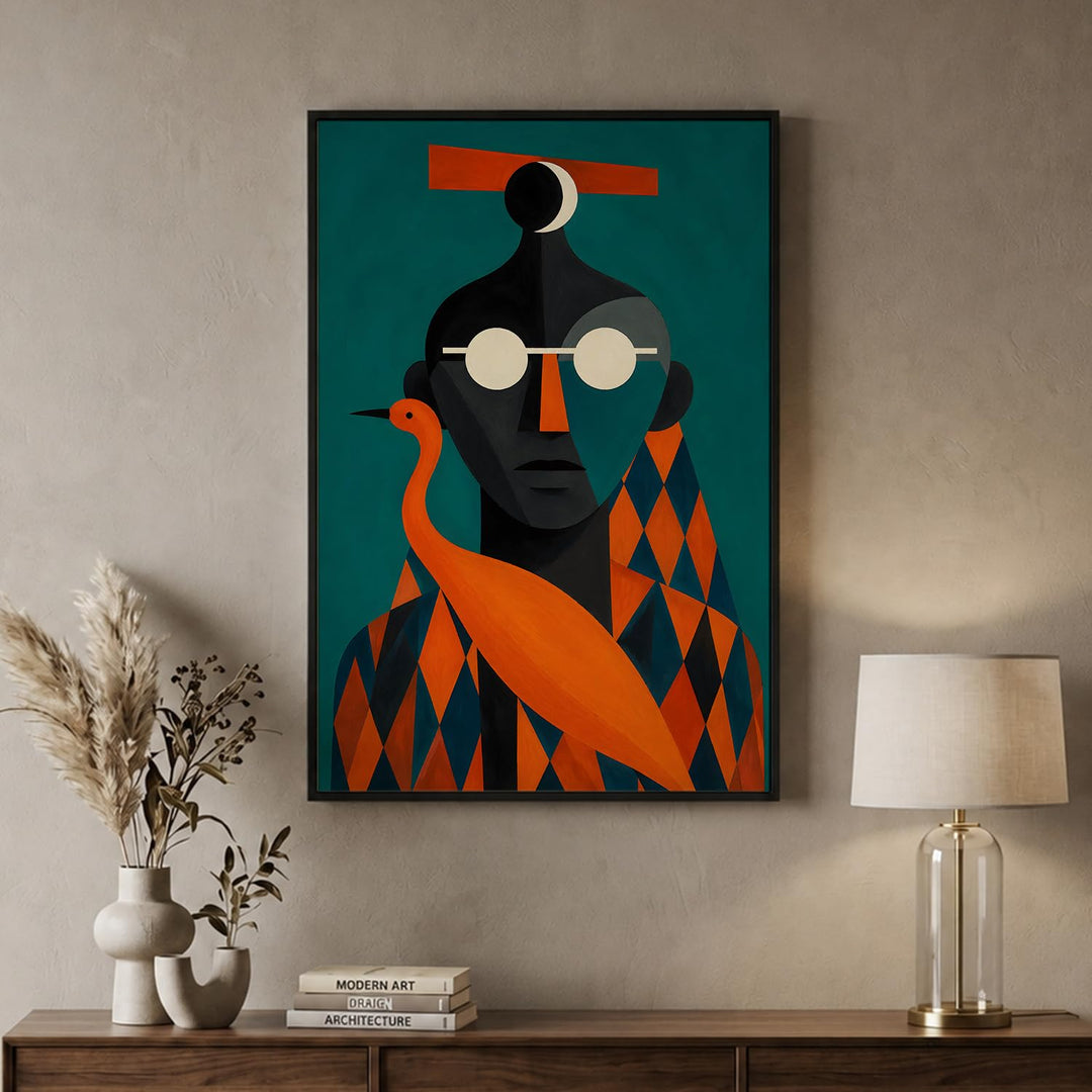Vermilion Drift in Black Floater Frame