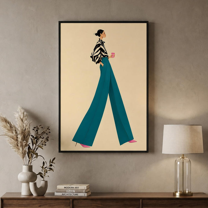 Forest Resonance in Black Floater Frame