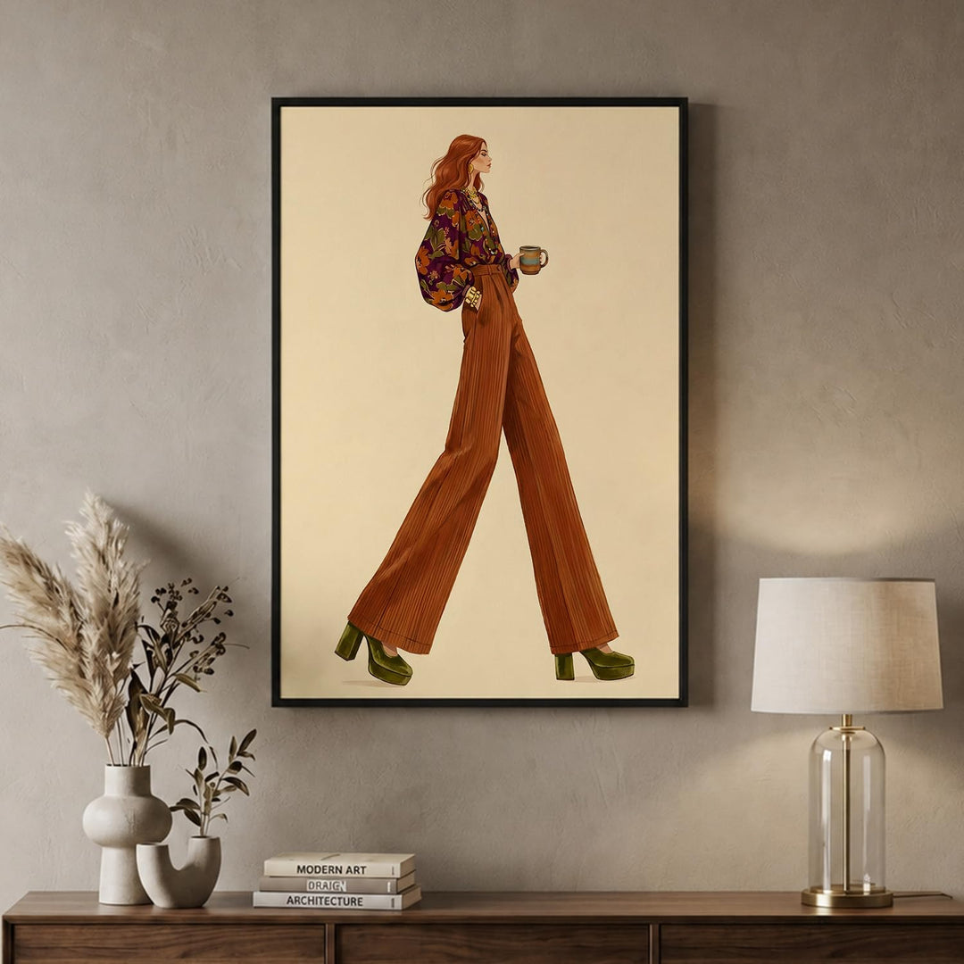 Quartz Motion in Black Floater Frame