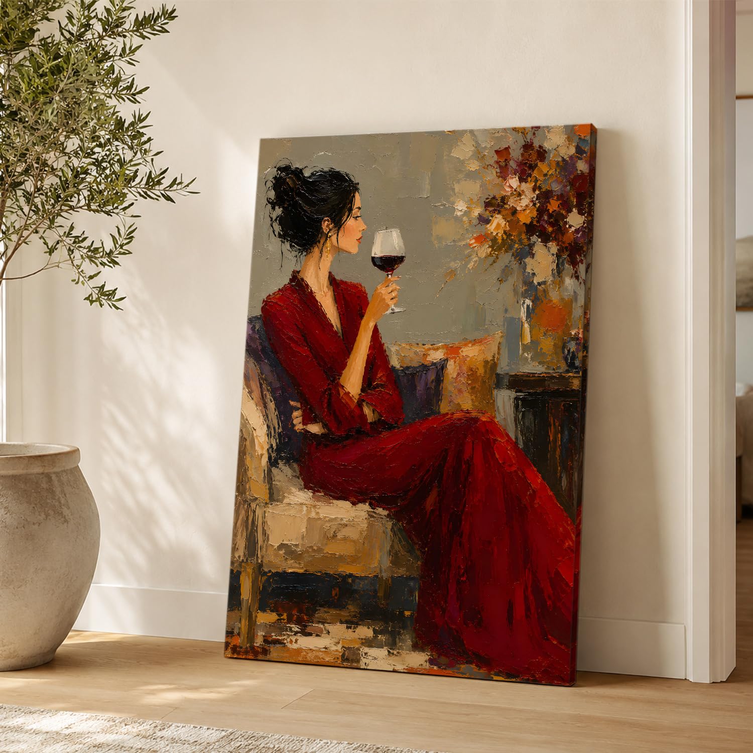 Golden Terrain in Gallery Wrapped Canvas