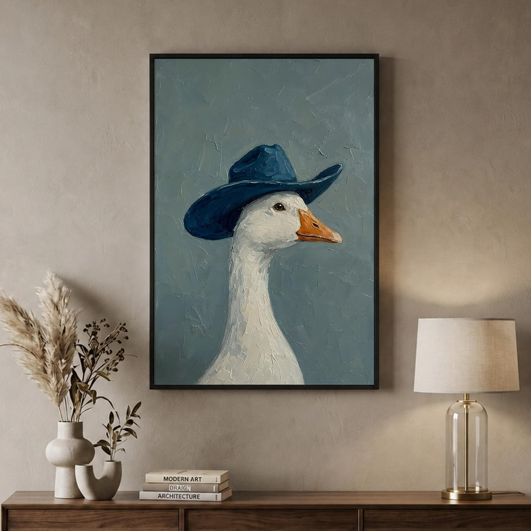 Azure Passage in Black Floater Frame