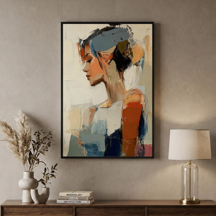 Ivory Cadence in Black Floater Frame