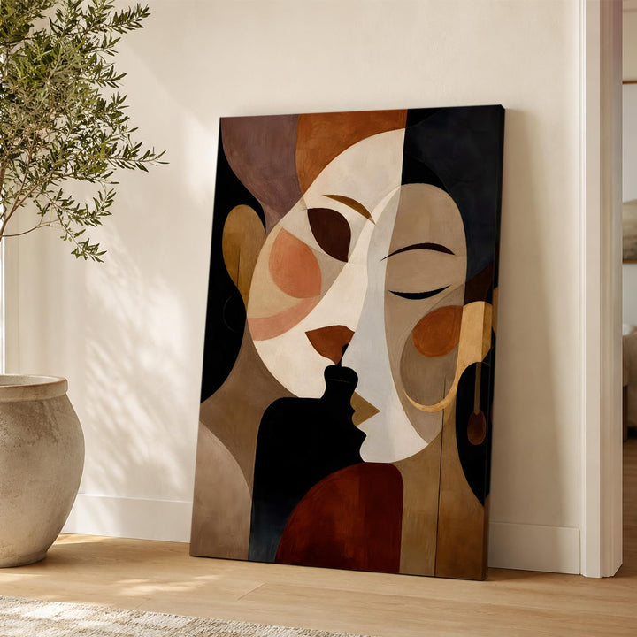 Velvet Geometry in Gallery Wrapped Canvas