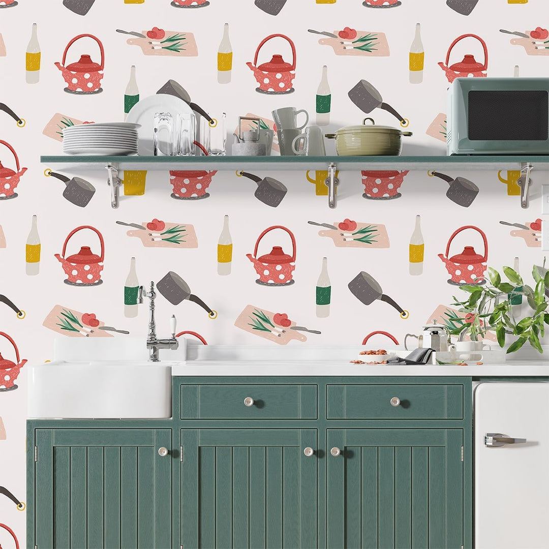 Self Adhesive Abstract multicolor kitchen wallpaper