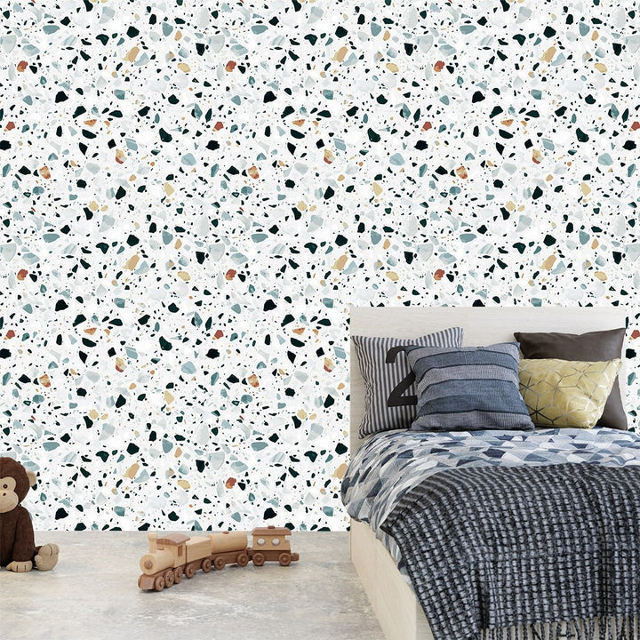 TERRAZZO Stone Wallpaper for home and office wall Decoration.