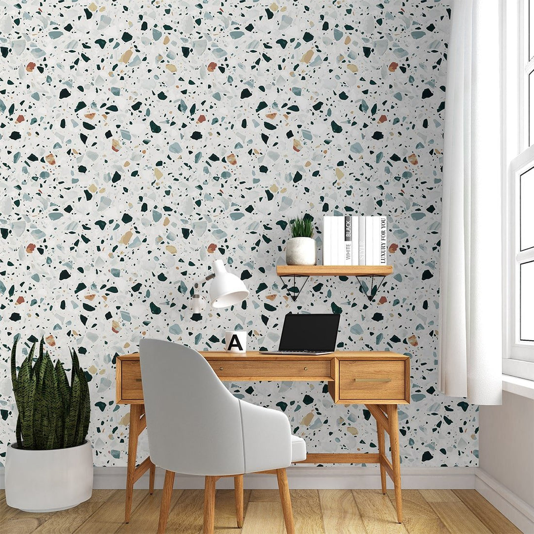 TERRAZZO Stone Wallpaper for home and office wall Decoration.