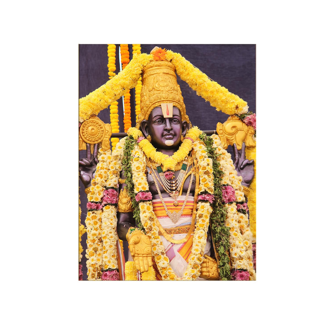 Tirupati Balaji Canvas Art Painting Frame For Home and office Wall Decoration