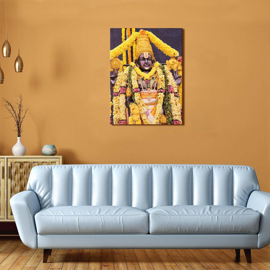 Tirupati Balaji Canvas Art Painting Frame For Home and office Wall Decoration