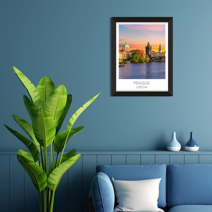 Travel Poster Framed Wall Art for Home, Office, and Hotel Wall Decoration.