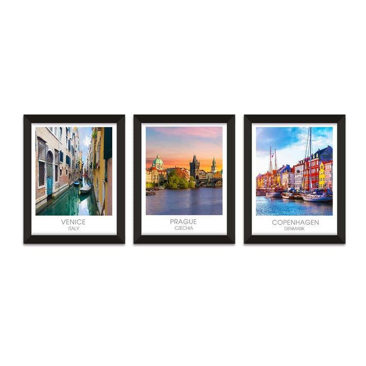 Travel Poster Framed Wall Art for Home, Office, and Hotel Wall Decoration.