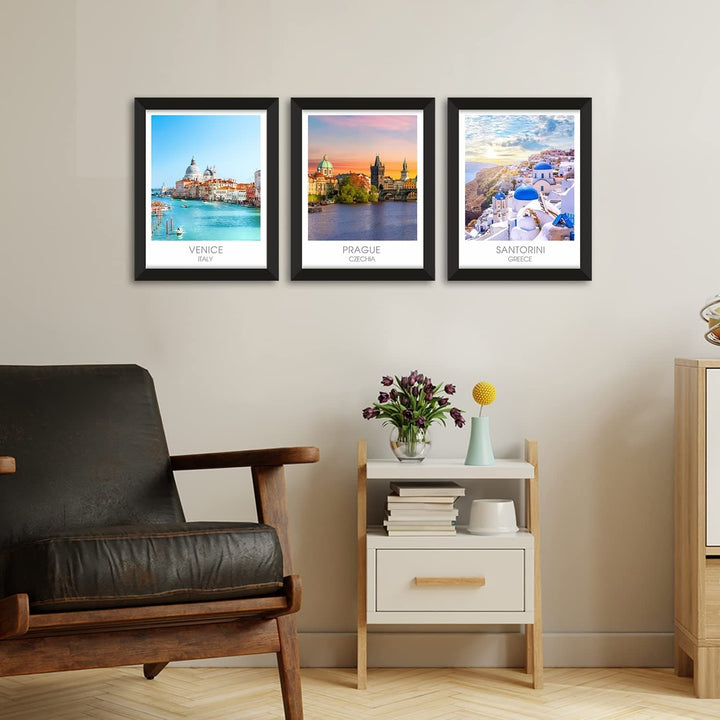 Travel Theme Poster Framed Paintings for Home and Hotel Wall Decoration.