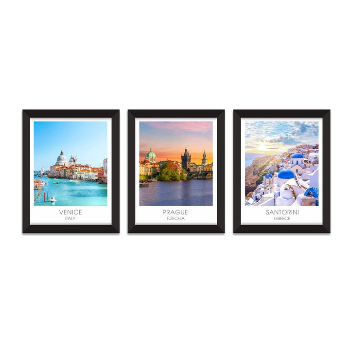 Travel Theme Poster Framed Paintings for Home and Hotel Wall Decoration.