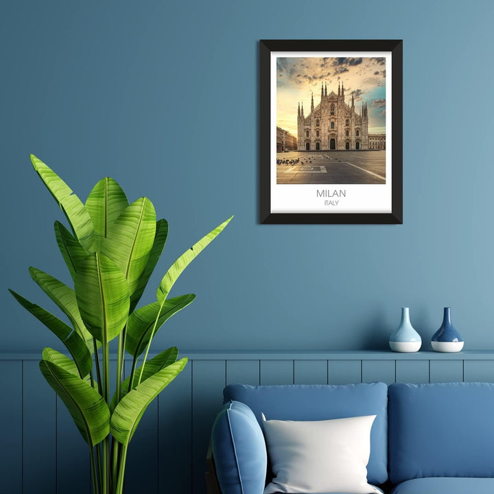 Travel Theme Poster Framed Paintings for Home, Office, and Hotel Wall Decor (11 x 14 inch)