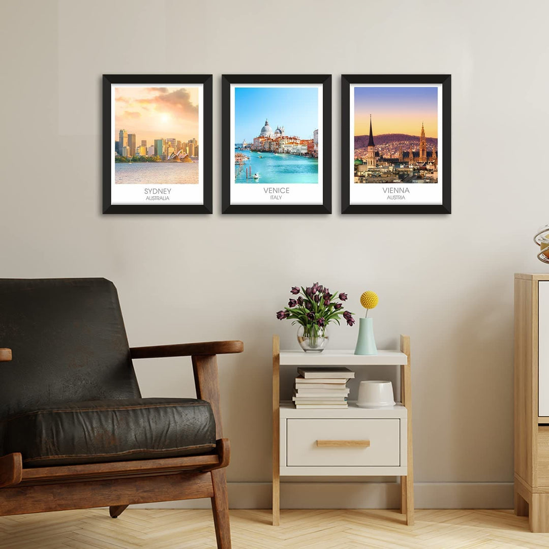 Travel Wall Framed Poster for Living Room and Office Wall Decoration.