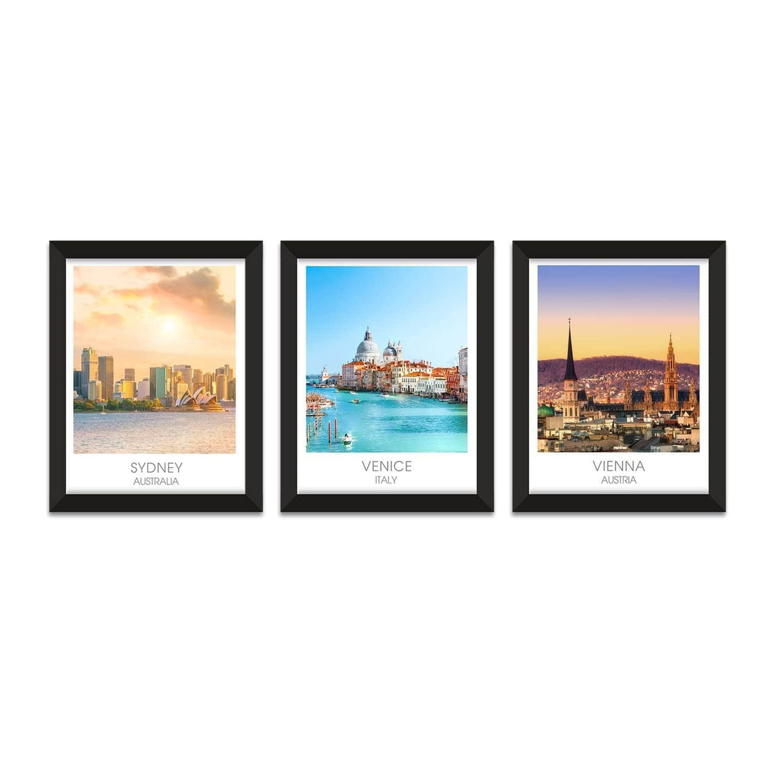 Travel Wall Framed Poster for Living Room and Office Wall Decoration.