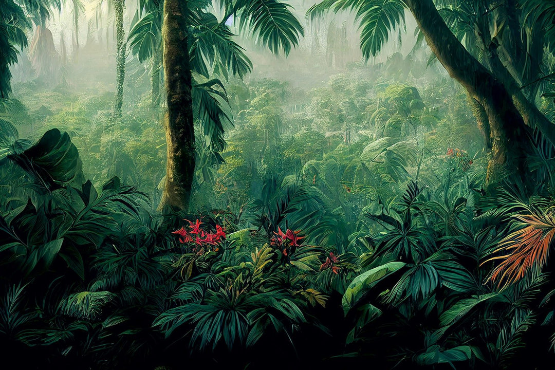 Tropical forest Wallpaper Mural For Living Room Decoration