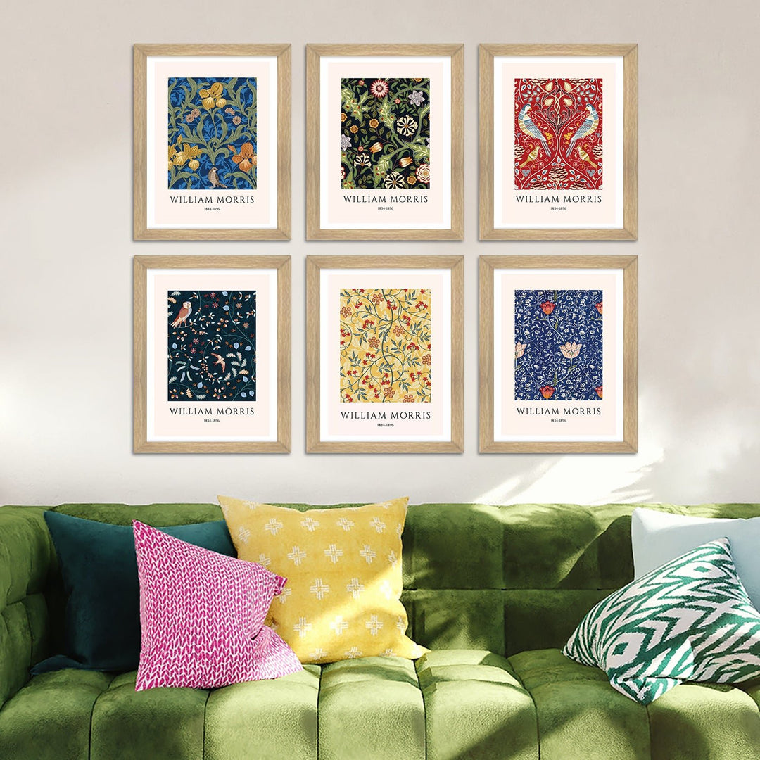 Vintage Art Paintings: Enhance Your Home Décor with Framed European and Floral Masterpieces - Perfect for Living Rooms, Bedrooms, and Office Spaces (WILLIAM MORRIS) (ARTFM006)