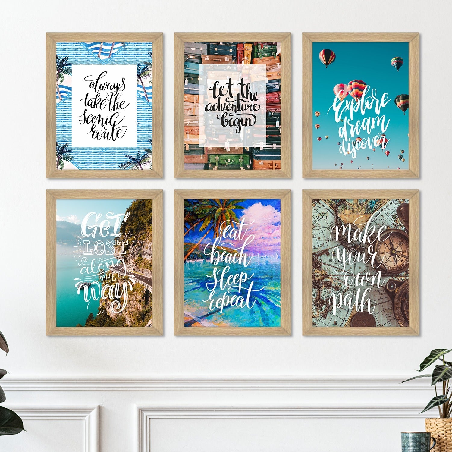 Vintage Travel Art Paintings: Enhance Your Home Décor with Framed European Masterpieces - Perfect for Living Rooms, Bedrooms, and Office Spaces (ARTFM017)