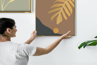 Botanical Canvas Floating Frame Collage Painting For Home and Office