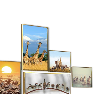 Wildlife Canvas Wall Art Floating Frame For Living Room
