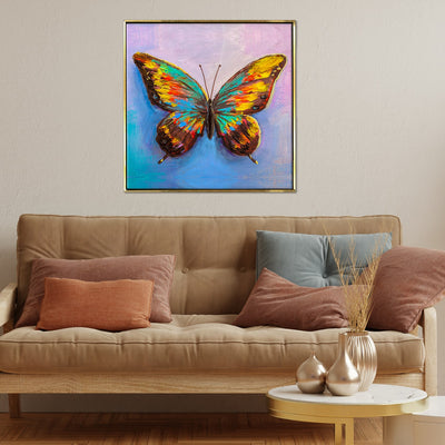 Butterfly Vastu Canvas Painting Framed For Living Room 