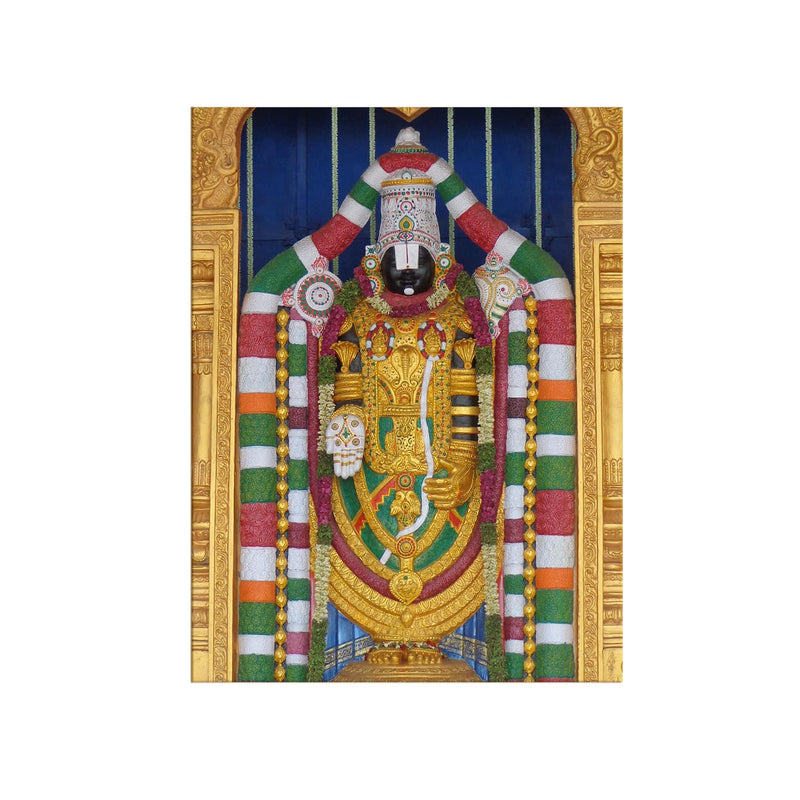 Lord Venkateswara Swamy Canvas Painting 