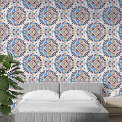 Luxury Mandala Pattern Wallpaper For Living Rooms