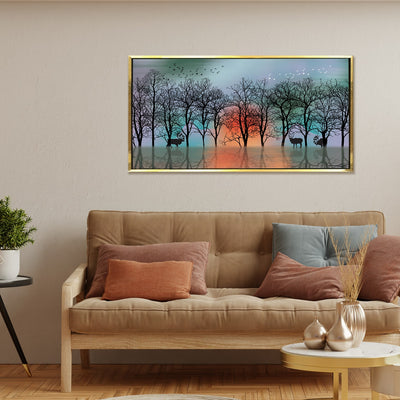 Nature Vastu Canvas Painting Framed for Living Room