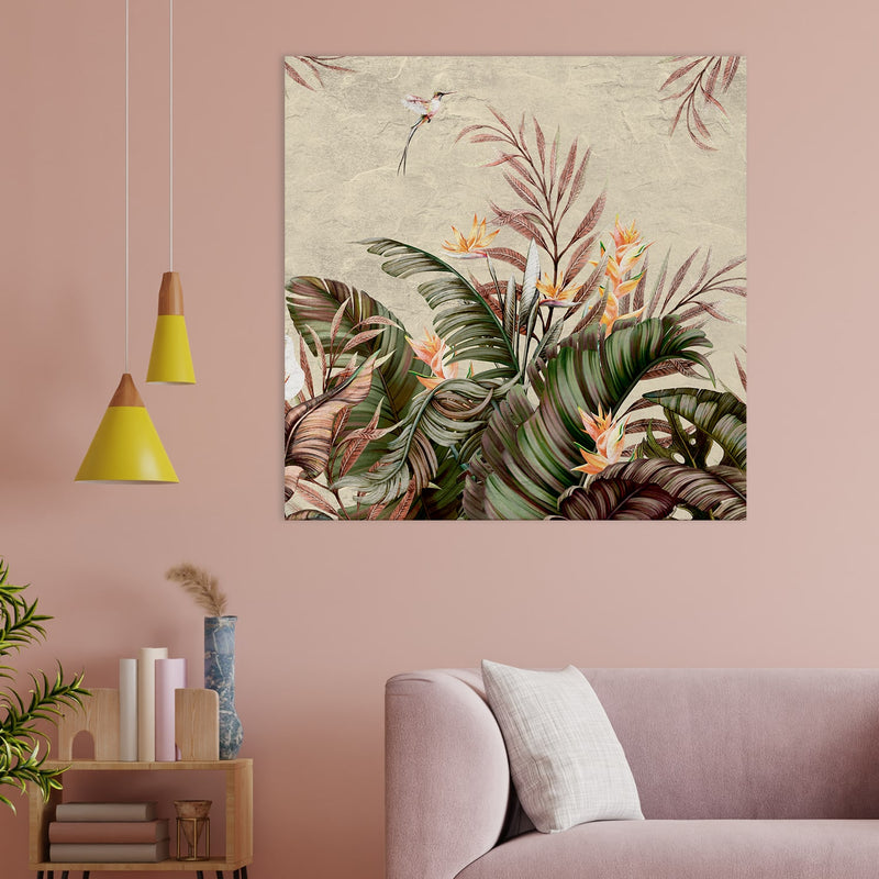 Large Topical Canvas Wall Art Painting for Living Room, Home, and Office.