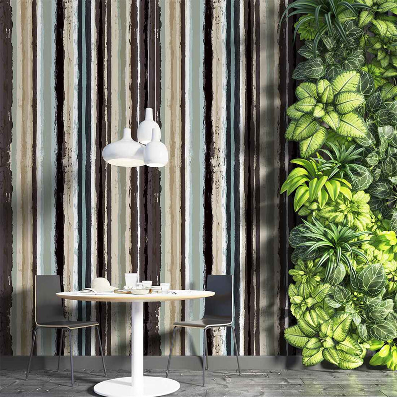 Luxury Wood Effect Watercolor wallpaper for the living room